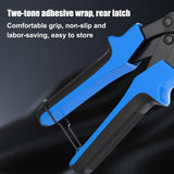 Diyife Professional Leather Hole Puncher, Full Set Punch Tool Kits for Belt, Watch Band, Shoe, Crafting, Handbag Straps, Fabric, with Extra Punch Plates and Ruler, Multi Hole Sizes Make - Blue Diyife