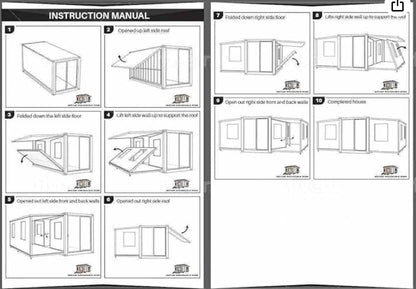 Generic Tiny/Mobile/Foldable 20/40ft Expandable Container Homes - Prefab Modern Villas w/2-3 Beds, Solar Customization. Get Exactly What You See. (30FT) - WoodArtSupply