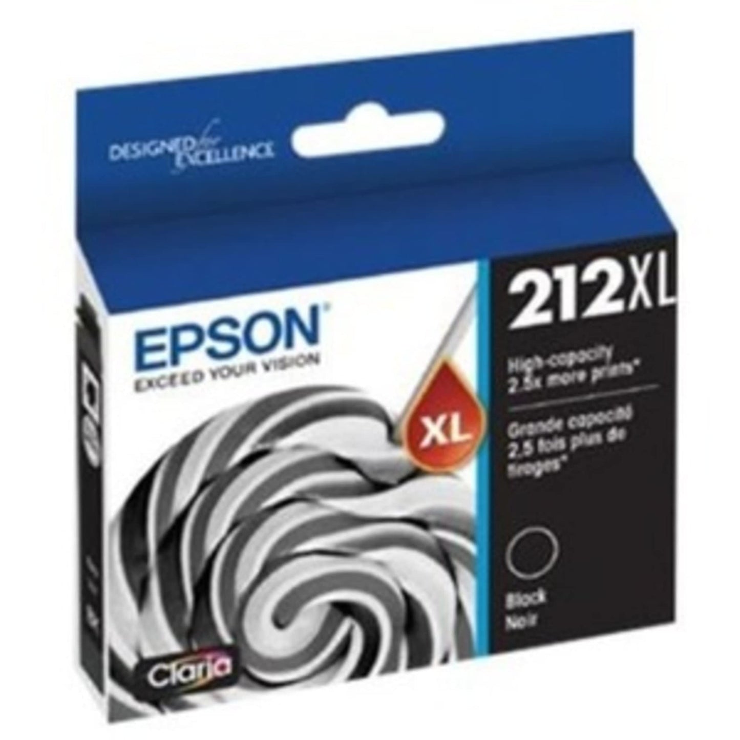 EPSON 212 Claria Ink High Capacity Black Cartridge (T212XL120-S) Works with WorkForce WF-2830, WF-2850, Expression XP-4100, XP-4105