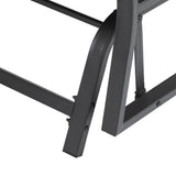 Outsunny Swing Glider Rocking Chair, Double Patio Bench, 2 Person Loveseat with Steel Frame, Cushions, Pillow Armrests, Blue Outsunny