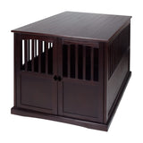 Casual Home Wooden Extra Large Pet Crate, End Table, Espresso Casual Home