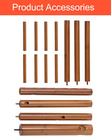 BMOSU Coat Rack freestanding Stand Bamboo Wooden Coat Tree 8 Hooks 3 Adjustable Standing Jackets Hanger Hallway Corner Parlor(Brown) BMOSU