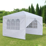Panana Pop Up Gazebo 10''x10'' Waterproof Outdoor Garden Marquee Awning Party Tent Canopy and Carry Bag 3 X 3m (White) Panana
