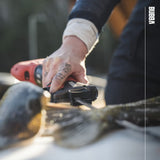 BUBBA Pro Series Lithium-Ion Electric Fillet Knife with Non-Slip Grip Handle, 4 Ti-Nitride S.S. Coated Non-Stick Reciprocating Blades, Charger and Case for Fishing BUBBA