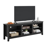 Panana TV Stand, Moden 6 Cubby TV Stand for 75 inch TV, Farmhouse Television Stands Entertainment Center Media Stand with Storage TV Table Stand for Living Room Panana