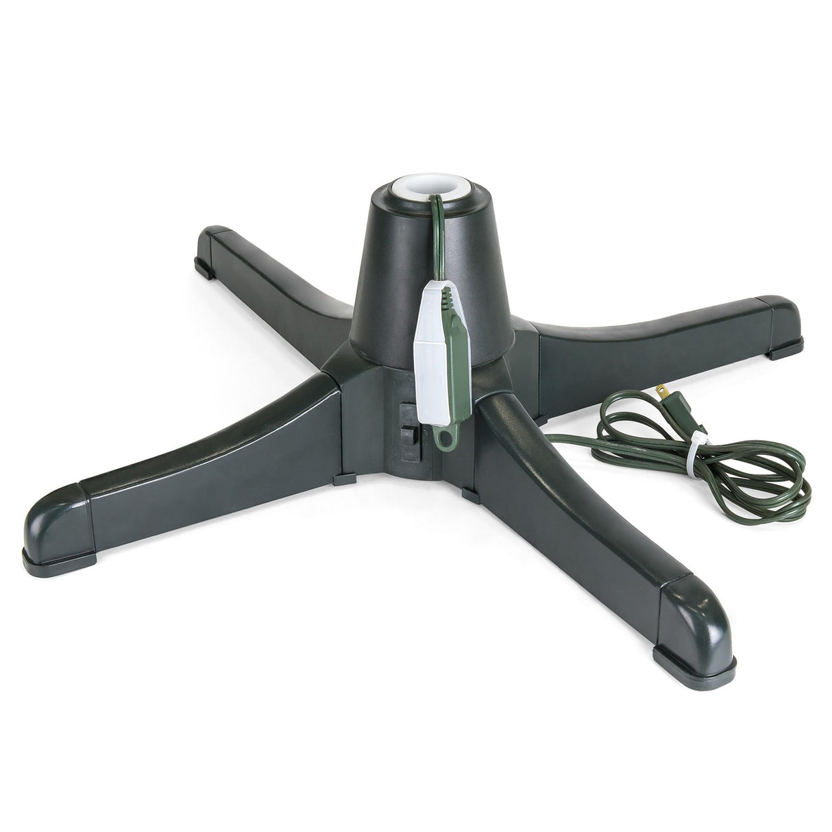 Best Choice Products 360-Degree Rotating Adjustable Christmas Tree Stand for Up to 7.5ft Artificial Tree w/ 3 Settings, 3 Built-in Electrical Outlets, Black Best Choice Products