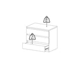 Tvilum Scottsdale 3 Drawer Chest in Jackson Hickory Tvilum