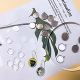 150pcs Sublimation Bezel Blanks Pendant Tray Kits 60pcs Round Stainless Steel Pendant Trays 60pcs Flatback Glass Dome with 30pcs Sublimation Aluminum Sheet for DIY Photo Pendant Jewelry Ornaments Yountor