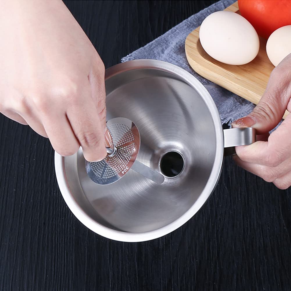 Lokkr 304 Stainless Steel 3D Printer Resin Filter Set, UV Resin Funnel, Include Stainless Steel Strainer and 100 Mesh Filter, Photosensitive Resin Metal Recycle Filter SLA/DLP/LCD for Anycubic/ELEGOO Lokkr