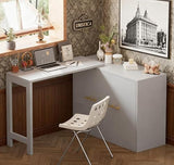 Bellemave Twin Size Murphy Bed, Cabinet Bed with Desk, Farmhouse Murphy Cabinet with Desk, Noisy Free, for Guest Bedroom, Living Room, Office, Gray Bellemave