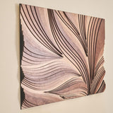 NEODECO Parametric Frameless Wood Wall Art, 3D Acoustic Wall Panel of Parametric Cut & Stained Birch Plywood Layers, Geometric Wall Hanging, Abstract Wood Wall Decor (Large) NEODECO