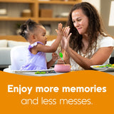 NumNum Baby Spoons Set, Feeding Littles x Silicone Pre-Spoon GOOtensils for Kids Aged 6+ Months - First Stage, Baby Led Weaning (BLW), Teething Spoon - Toddler Utensils - 3 Spoons, Neutrals NumNum