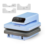 PYD Life 120 V Auto Heat Press Machine for T Shirts 15" x 15" Touch Screen Light Blue Smart Heat Press for Sublimation Blanks Ornaments Frames Bags Sublimation DTF Vinyl Printing PYD Life