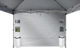 CROWN SHADES Canopy Tent 10x10 Pop Up Canopy Outdoor Shade with Pockets Sidewall, Easy Up Sun Shelter with One Person Set Up Center Lock, Portable Instant Camping Beach Canopy Tents, Grid Grey CROWN SHADES