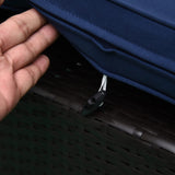 Outsunny 7-Piece Patio Furniture Sets Outdoor Wicker Conversation Sets All Weather PE Rattan Sectional Sofa Set with Cushions & Tempered Glass Desktop, Dark Blue Outsunny