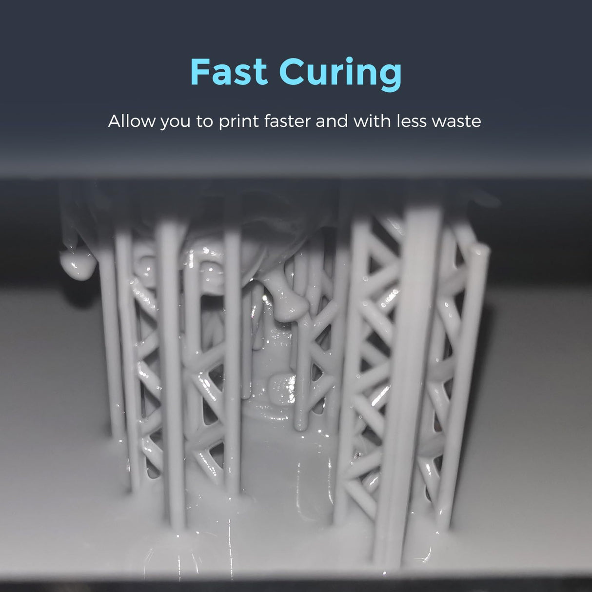 Flashforge 3D Printer Resin 1kg, Fast UV Curing Black Resin 405nm Standard Photopolymer Resin 3D Printer Liquid for LCD/DLP/SLA 3D Printing, High Precision and Low Shrinkage, Low Odor (Black, 1kg) Creator