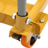 Hydraulic Lift Table Cart, 770lbs Capacity Double Scissor Lift Table w/Locking Wheels,51" Lifting Height Manual Elevating Cart Hydraulic Material Lift Pallet Truck for Material Handling,Transportation MOCHAG