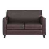 Flash Furniture HERCULES Diplomat Series Brown LeatherSoft Loveseat Flash Furniture