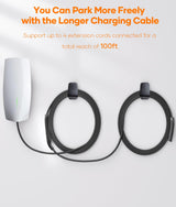 VIVAVOLT NACS Extension Cord,21/30/40ft Up to 50A 240V Without Drops in Power,Compatible with Model 3/Y/X/S,EV Charger Extension Cable Level 1&2 (30ft) VIVAVOLT