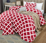 King Comforter Set 3 Piece Red by Utopia Bedding, Printed Comforters King Size, Bedding Comforters Sets, Down Alternative Soft Bed Set, 1 Comforter (90 x 102 inches) 2 Pillow Shams (20 x 36 inches)