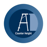 COSCO 2-Step Kitchen Stepper™ Adult Folding Step Stool, Kids Folding (Steel/Resin) Cosco