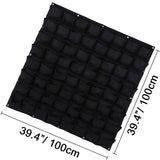Ogrmar 64 Pockets Vertical Wall Garden Planter Plant Grow Bag for Flower Vegetable for Indoor/Outdoor (64 Pockets, Black) Ogrmar