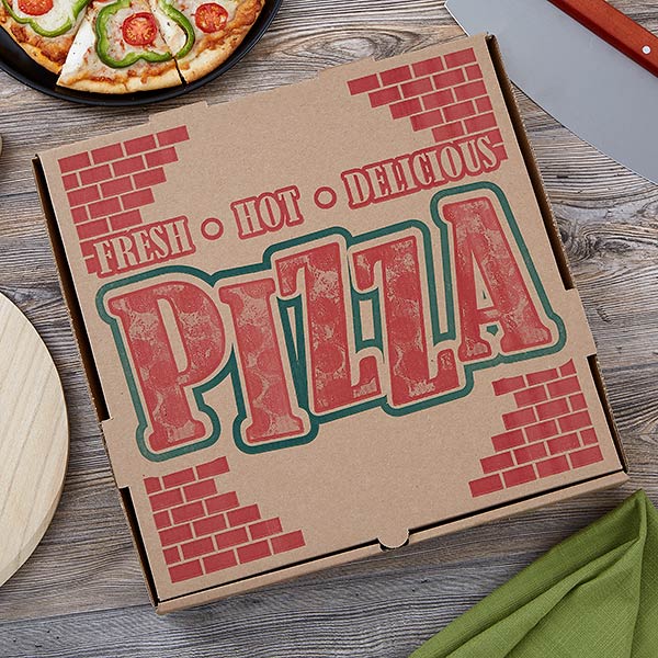 Personalization Universe Family Pizzeria Personalized 3 Piece Wood Pizza Peel Gift Set Personalization Universe