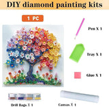 CraftCraze Diamond Art Kits for Adults, 5D Diamond Painting Kits for Beginner, DIY Life Tree Diamond Painting Kits for Home Wall Decor Gift 11.8 x 11.8 inches CraftCraze