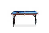 RACK Crux 55 in Folding Billiard/Pool Table (Blue) RACK