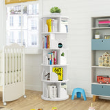 Nisorpa 5-Tier 360° Rotating Bookshelf and Storage Rack for Home and Office Nisorpa