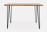 Jofran Nature's Edge 52'' Solid Wood Modern Natural Live Edge Counter Height Dining Table, Natural Jofran Inc.