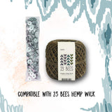 23 Bees Metal Candle Wick Sustainer Tabs, Candle Making, DIY (200pcs Tabs) 23 Bees