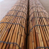 Natural Bamboo Roller Blinds - Cordless Sun Blocking Privacy Shades for Indoor/Outdoor Patio, W 24" - 75" WZLSQLTY