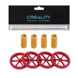 Official Creality 4Pcs Metal Leveling Nuts and 4Pcs Springs Upgraded Set for Ender 3/3 Pro/3 V2/Ender 3 Neo/Ender 3 V2 Neo/Ender 3 S1/Ender 3 S1 Pro Ender 5 Plus 3D Printer Hand Twist Nuts Set Creality