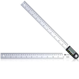 Neoteck 12 inch/30cm Stainless Steel Digital Angle Finder Protractor Ruler with Data Holding Function for Woodworking Construction Repairing Neoteck