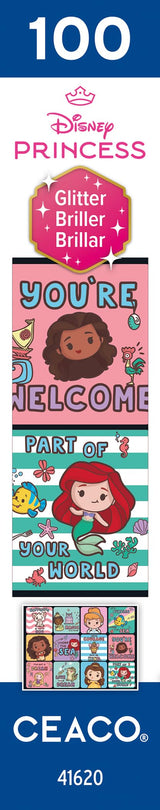 Ceaco - Disney - Princess Collage - Glitter Puzzle - 100 Piece Jigsaw Puzzle Ceaco