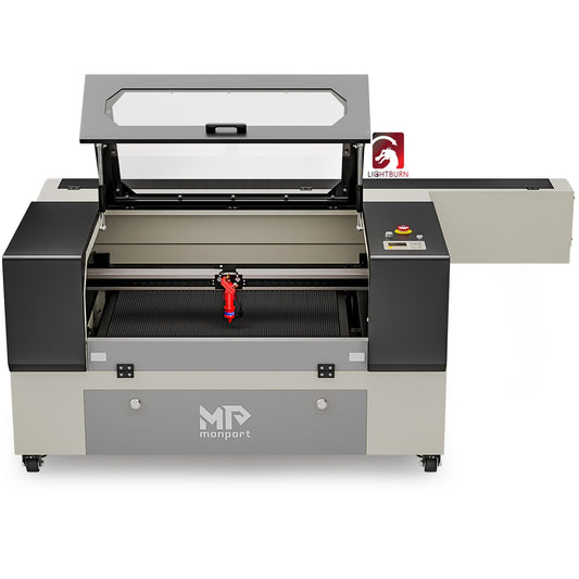 Monport 100W CO2 Laser Engraver with Lightburn,20"x28" Laser Engraving Cutting Machine with Autofocus 4 Way Pass Air Assist Water Pump Commercial Laser Cutter for Wood Acrylic Glass More... - WoodArtSupply