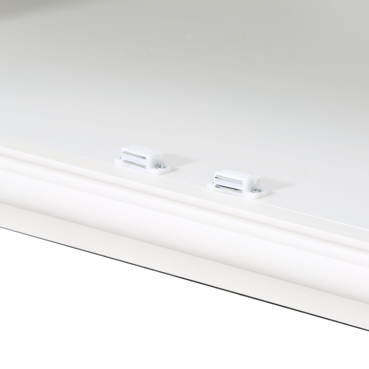 Merax 75.3"x 105.5" Tall Display Cabinets and Two Triangle Sided Bookshelves,Minimalist Wooden Storage Cabinets, Sideboard Cupboard for Living Room,Dining Room Hallway Entryway,White Merax