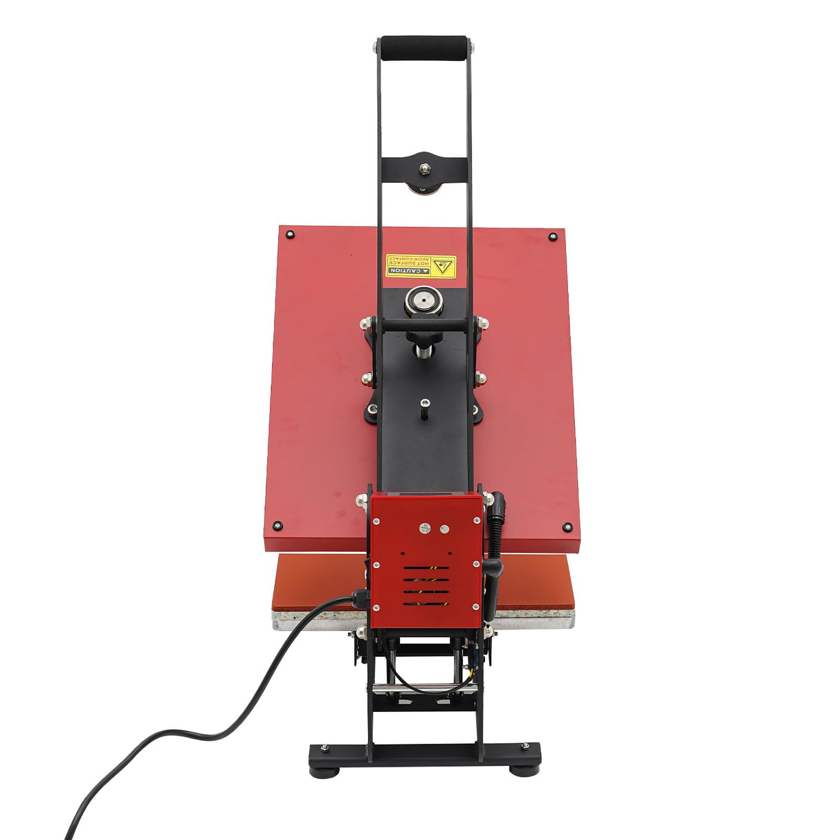 16"x20" Intelligent Control Semi-Automatic Heat Press Machine, Adjustable Pressure Slide Out Vertical Version Heat Printing Presses Transfer Machine with LCD Touchscreen, for T-Shirt, Mug (Red) BUKGOCUMN