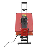 16"x20" Intelligent Control Semi-Automatic Heat Press Machine, Adjustable Pressure Slide Out Vertical Version Heat Printing Presses Transfer Machine with LCD Touchscreen, for T-Shirt, Mug (Red) BUKGOCUMN