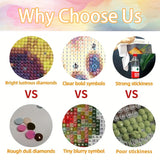 MOMDEDP 5D Angel Diamond Painting Kits for Adults, Angel Wings Flowers Diamond Art Kit for Beginners, Angel Paws DIY Full Round Diamond Art Craft Kits for Adult for Wall Decor 12x12 Inch MOMDEDP