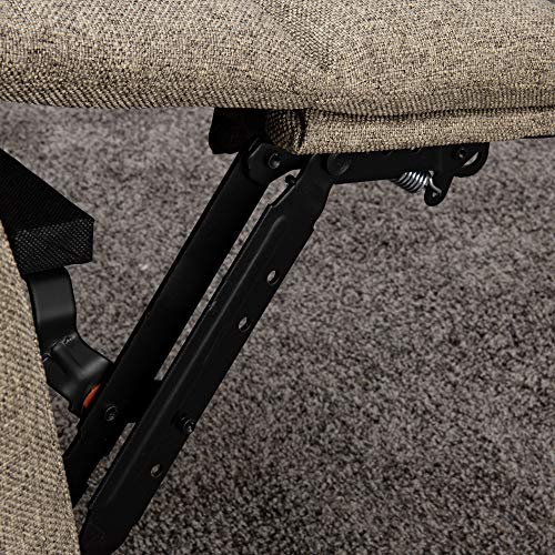 RecPro Charles Collection | 30" Powered Zero Wall RV Recliner | Wall Hugger Recliner | RV Living Room (Slideout) Chair | RV Furniture | RV Chair | Cloth (Oatmeal, 2 Chairs) RecPro