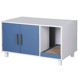 ZENY Pet Cat Litter Box Enclosure, Modern Cat House Furniture, Cat Washroom Furniture Hidden, Side End Table, Wood Pet Cat Crate with Scratch Pad, White ZENY