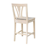International Concepts 24-Inch FanBack Stool, Unfinished IC International Concepts