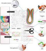 Uniquilling Gift for Mom, Quilling Kits Paper Quilling Kit for Adults Beginner, Mother Day Decorations with Warm Words, Painting Kits Paper Quilling Tools, 16 * 20in- Basic Uniquilling