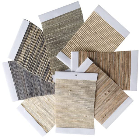 SmartWings Natural Woven Wood Roman Shades Work with HOMEKIT, Smart Motorized Window Blinds Bamboo Roman Shades for Smart Home/Office, Rechargeable Cordless Remote Control, Customized, Fabric Sample SmartWings