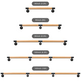 Dolibest 100 inch Wood Handrail Indoor Stairs Handrail Wall Mount Handrail w/Sturdy Metal Barckets, Non-Slip and Comfty Handrail Barrier-Free Staircase Grab Bar for Elderly, 1-1/2'' Round Dolibest