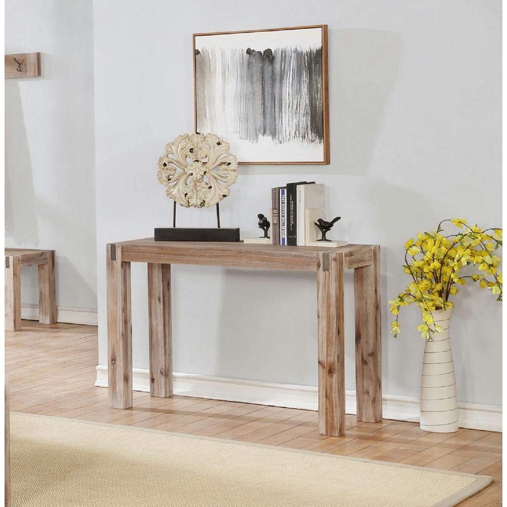 Alaterre Furniture Woodstock Console Table, Standard, Driftwood Alaterre Furniture