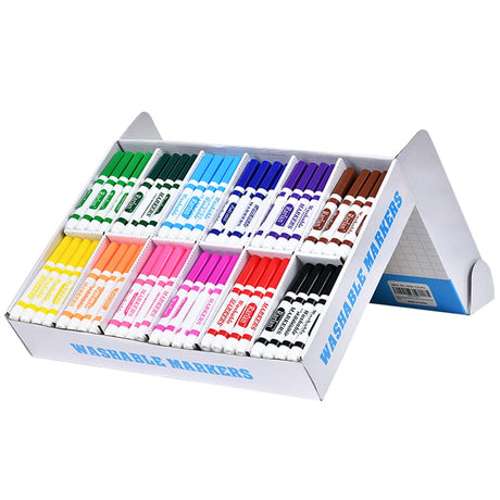Rarlan Washable Markers Bulk, Markers for Kids, Bulk pack, 12 Colors, 240 Count Rarlan