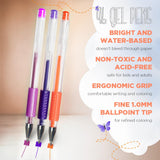 ColorIt Gel Pens Set for Coloring – 192 Pack with 12 Metallic, 12 Neon, 72 Glitter Gel Pens - 96 Refills & 2 Travel Cases - Vibrant Colors for Journaling, Writing, Coloring Books, & Creative Projects ColorIt